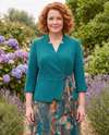 Compleu Turcoaz cu Fustă Florală – avatar 4